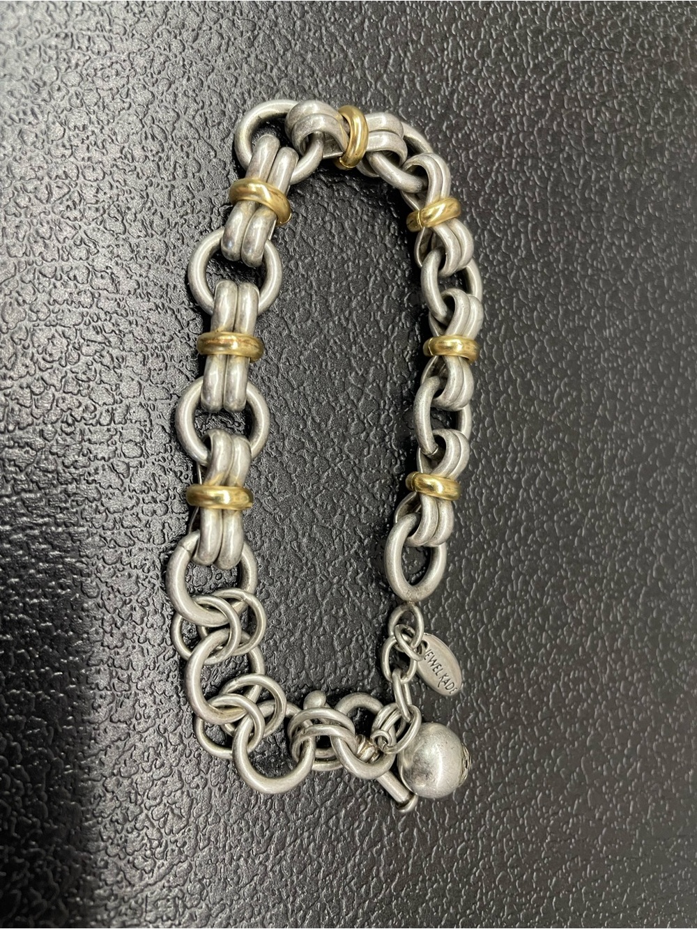 Jewel Kade Two-Tone Silver and Gold Link Bracelet
